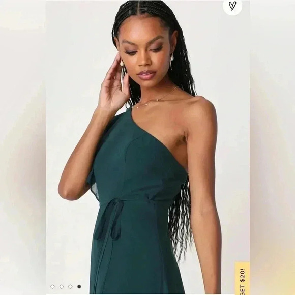 NWT Dark formal Green Maxi Dress - Picture 2 of 3